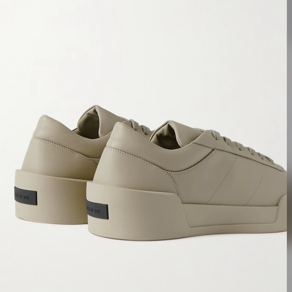 FEAR OF GOD Men's Aerobic Low top Leather Sneakers color: taupe Eu 46 US 13 - Picture 6 of 17